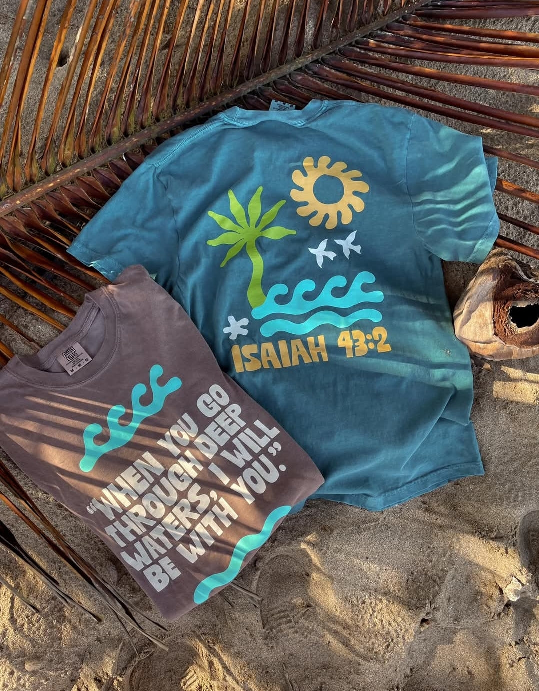 Brown Deep Waters Tee