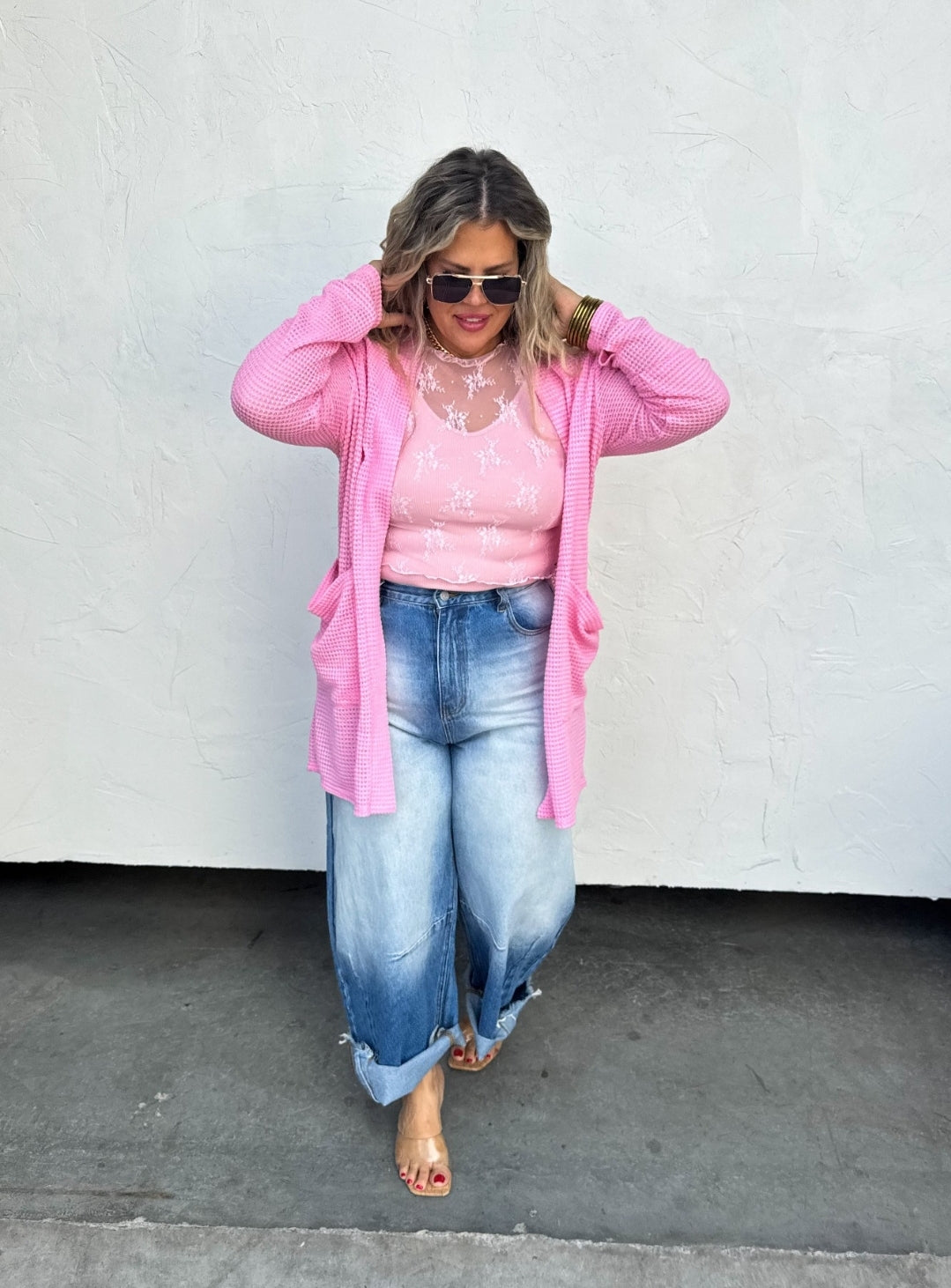 Lola Pretty Pastel Cardi Pink