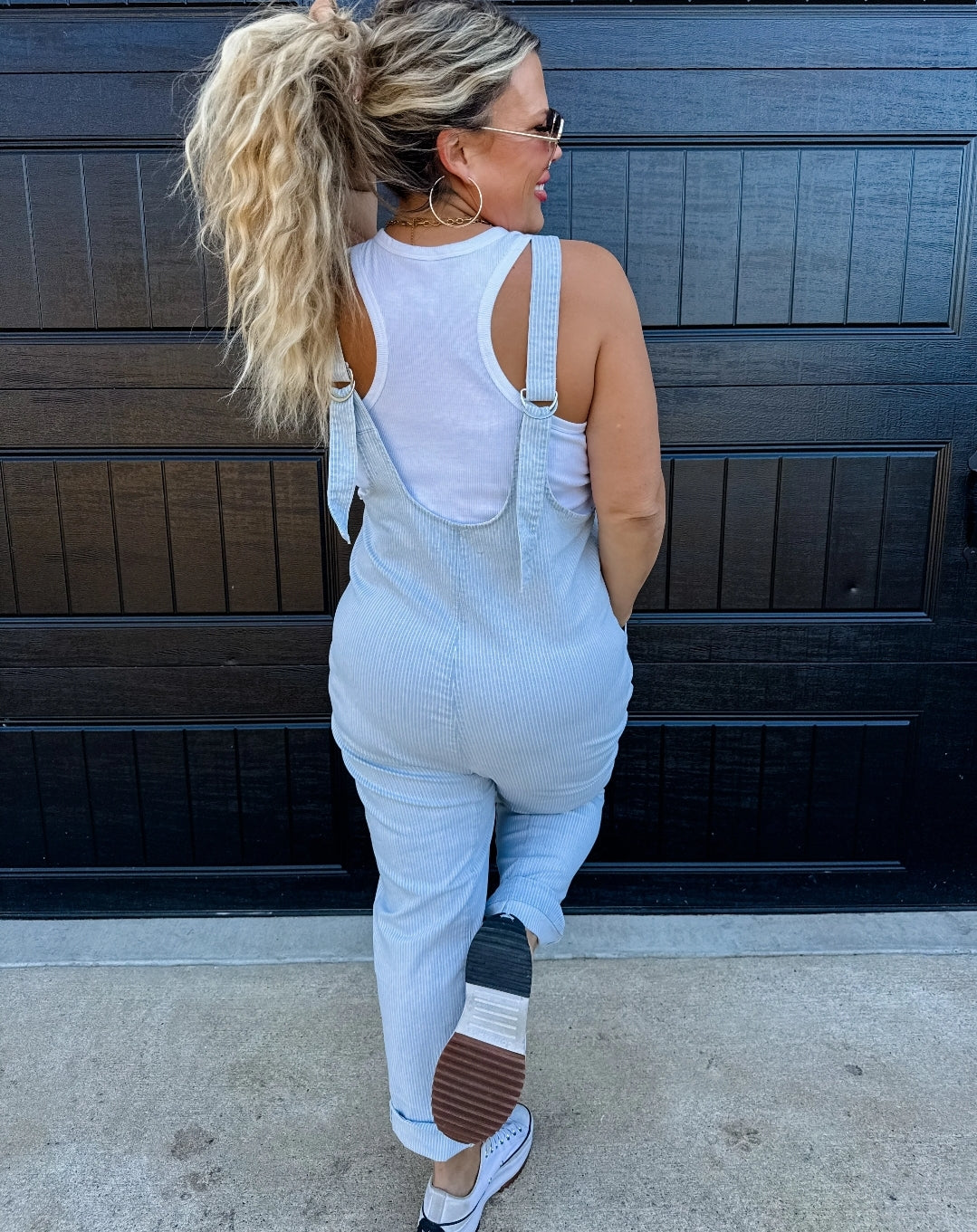 Britte Stripe Romper Overalls