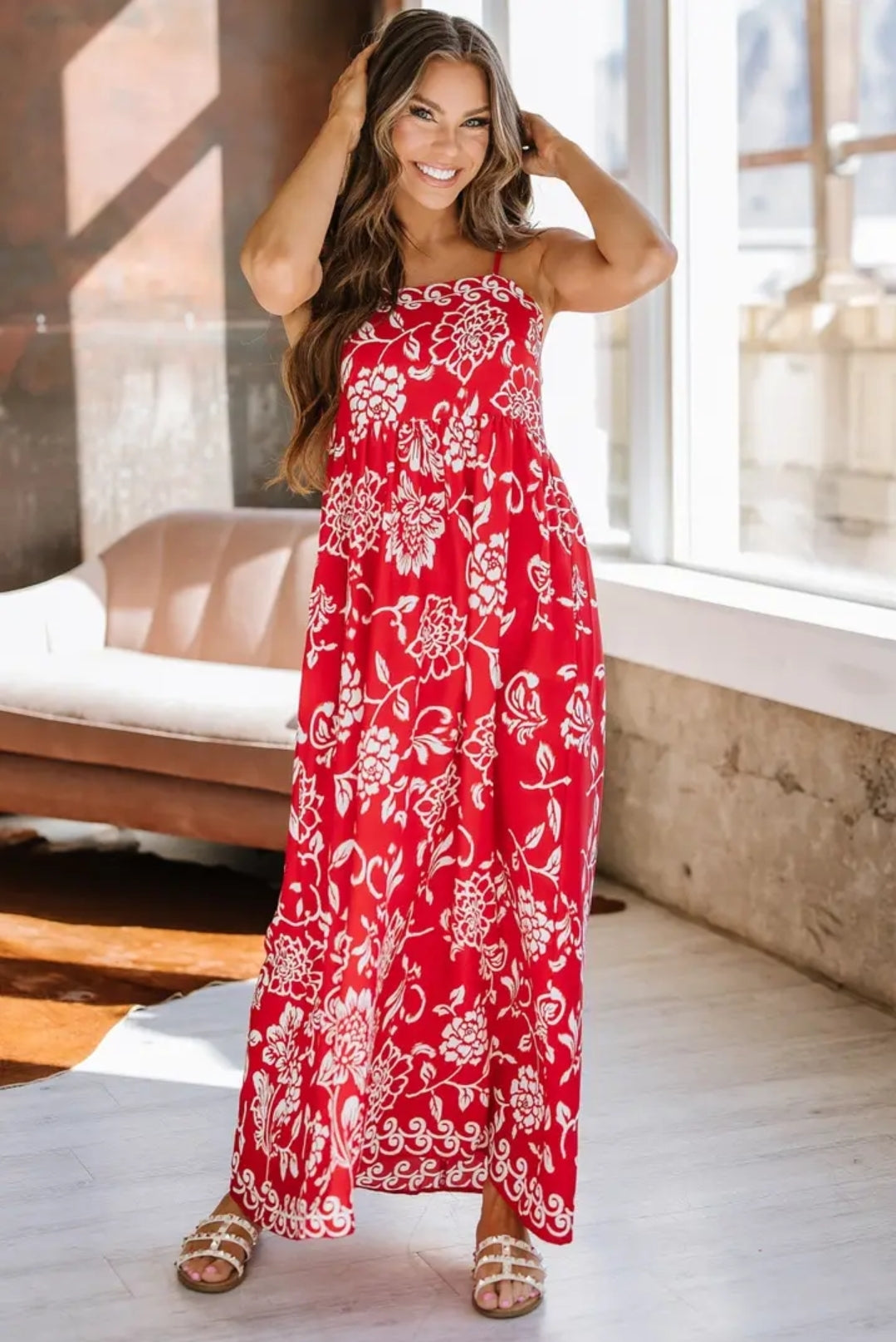 Janie Floral Maxi Dress