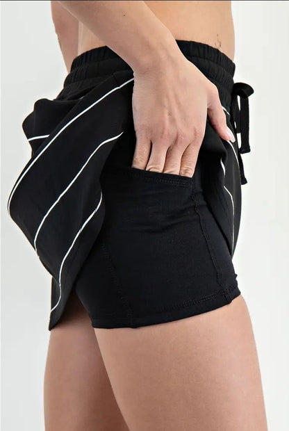 Modal Stripe Scuba Skort