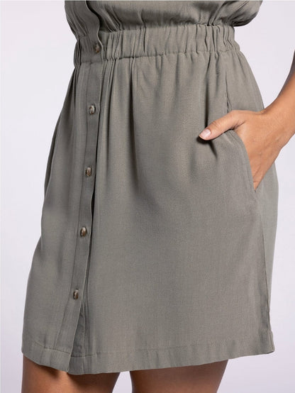 Maya Dress in Smokey Olive