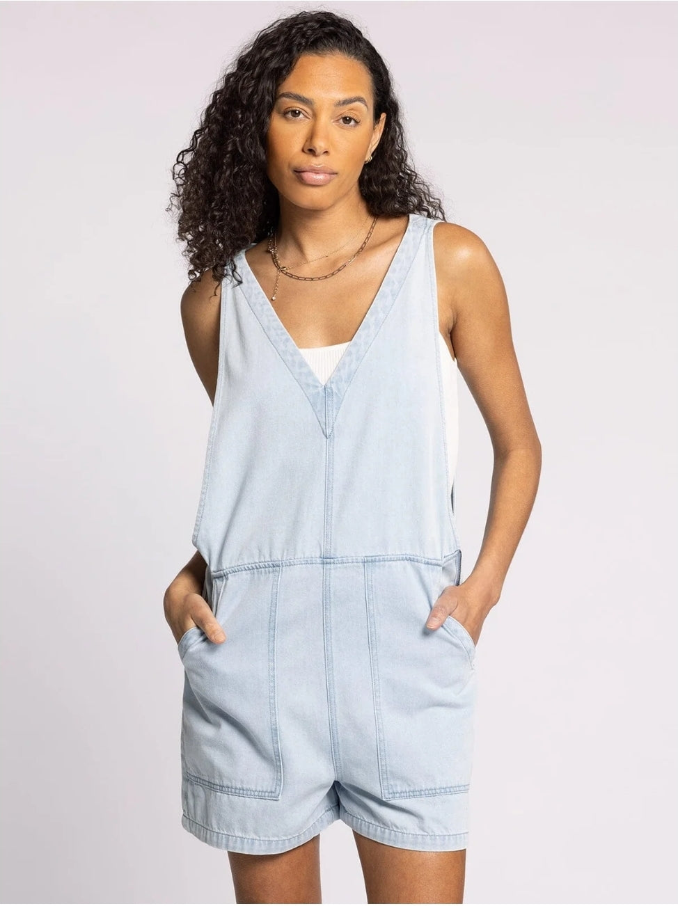 Rosemary Denim Romper