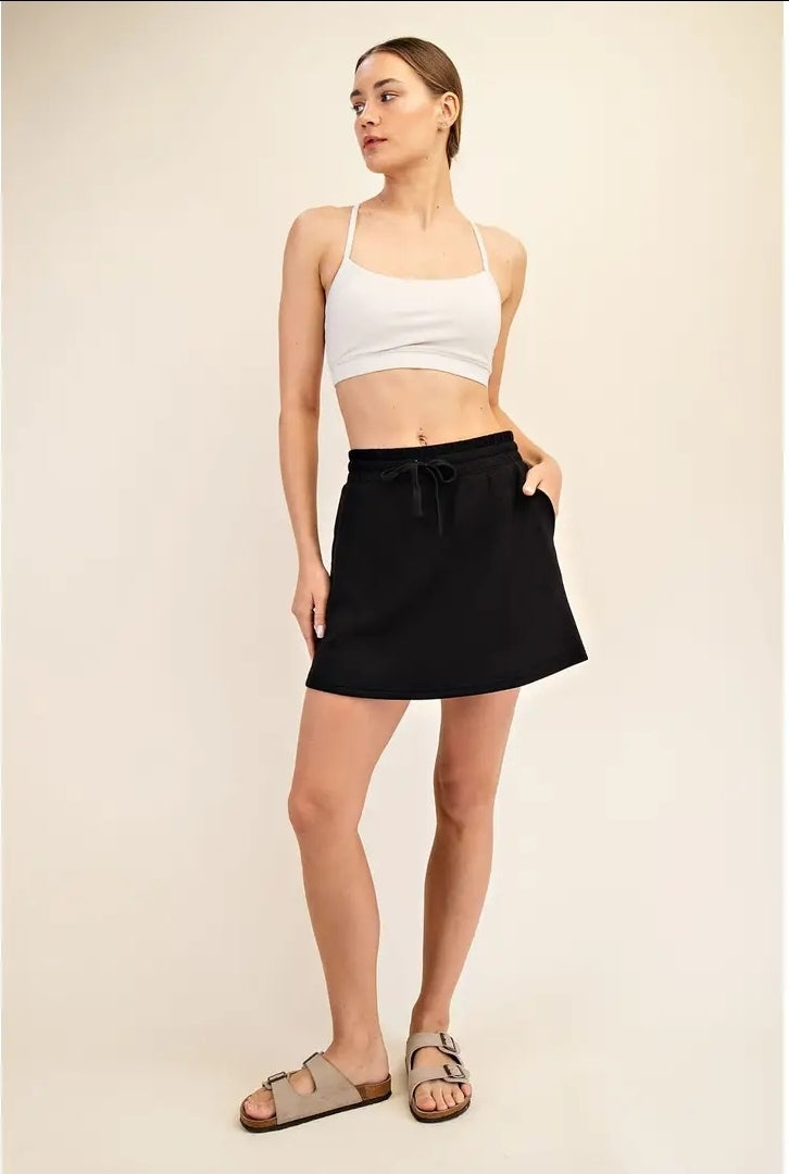 Modal Scuba Skort Black
