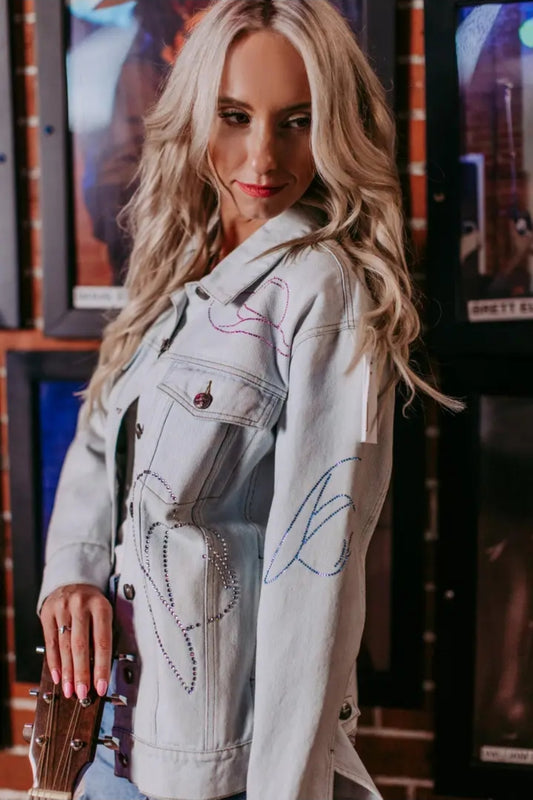 Tallahassee Crystal Embellished Jacket Plus