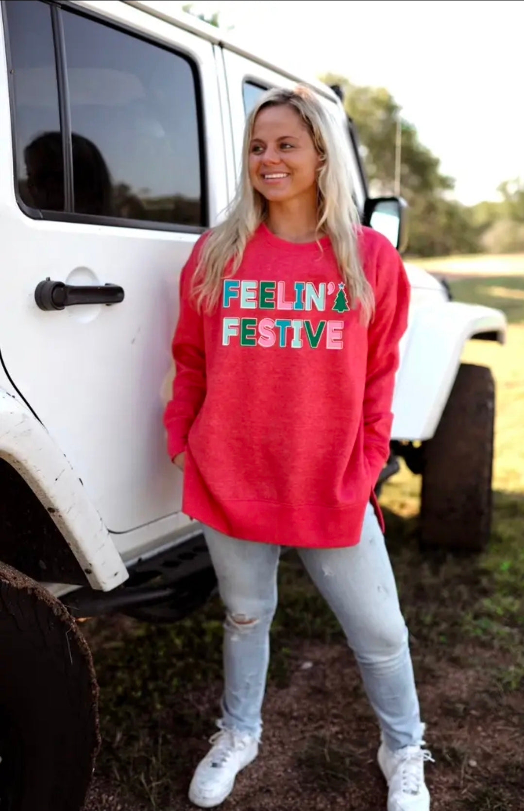 Feelin' Festive Plus Size Crew