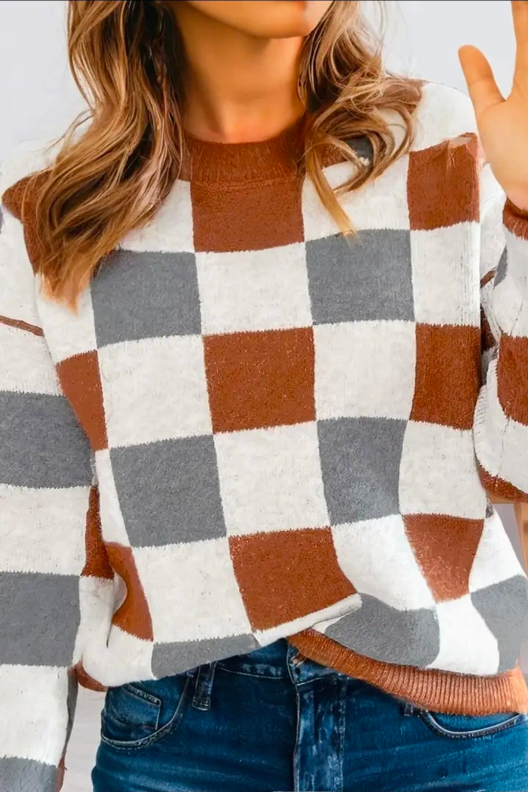 Cassie Colorblock Sweater Plus