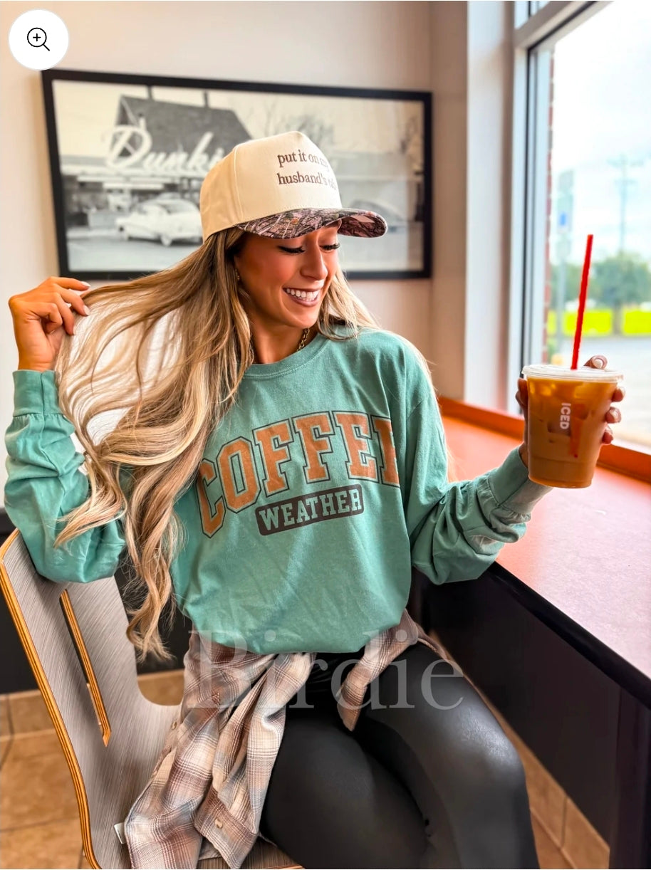 Coffee Weather Long Sleeve Tee