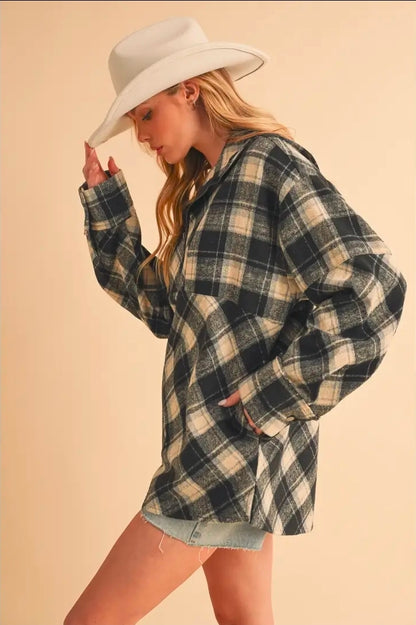 Mya Plaid Pullover