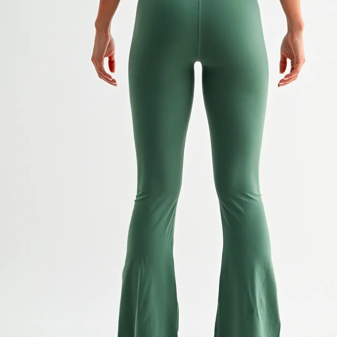Venice Crossover Yoga Pants Silky Pine
