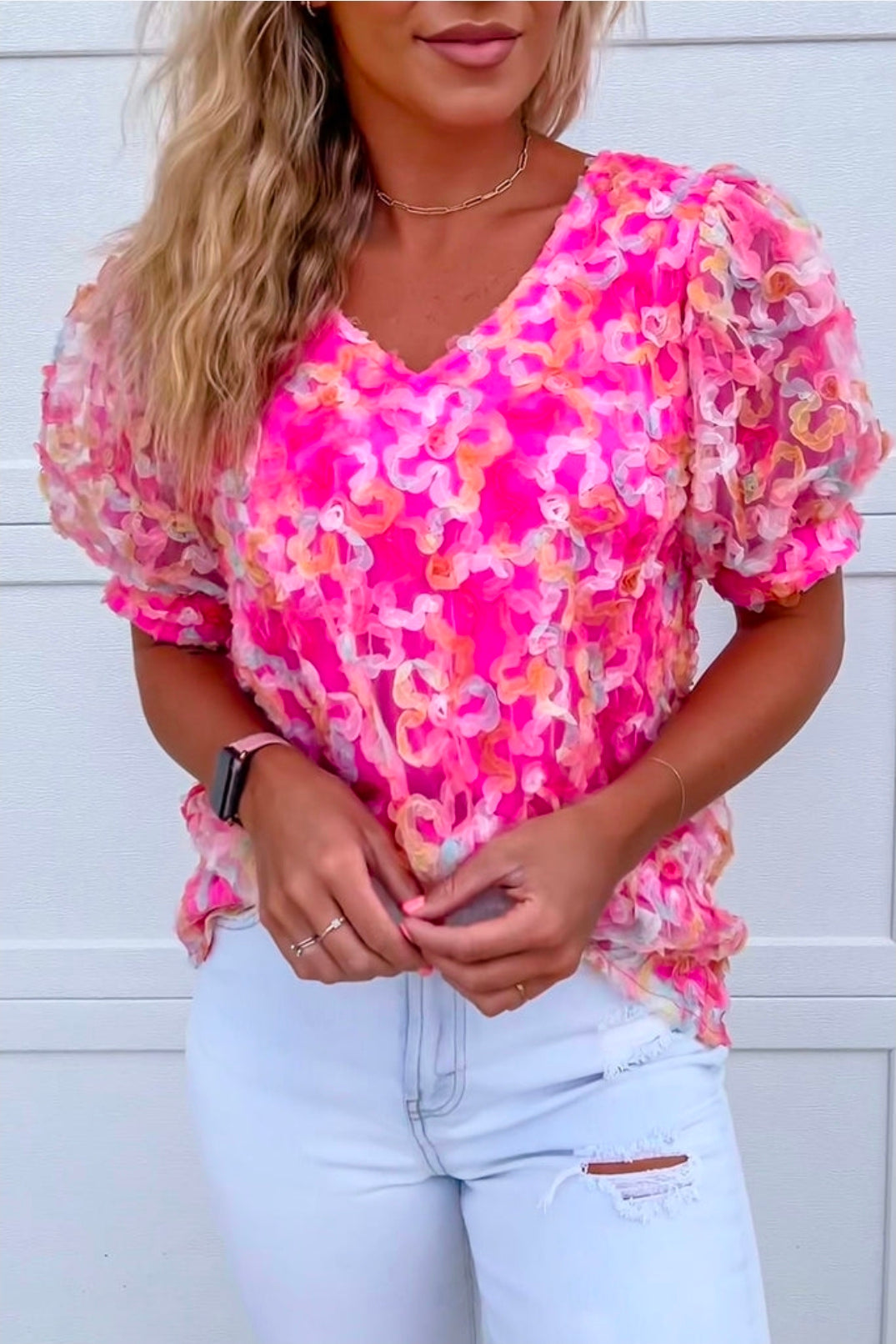 Juniper Floral Puff Sleeve Blouse