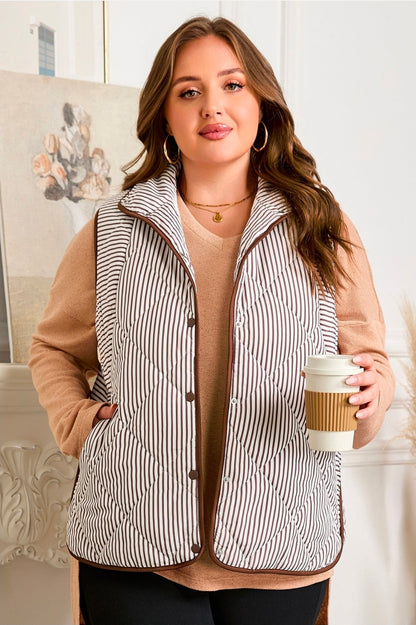Felicia Quilted Vest Plus