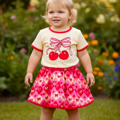 Cherry Skort Set Small