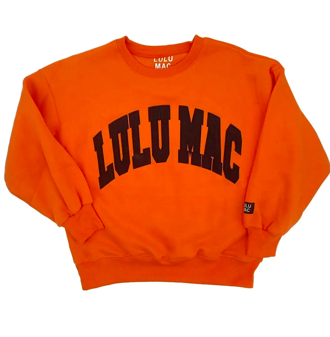 Lulu Mac Crew Orange Black