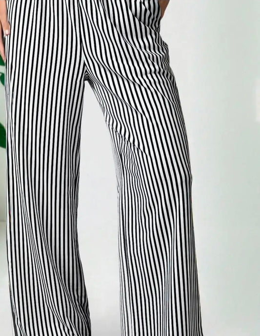 Striped Lounge Pants Black/White