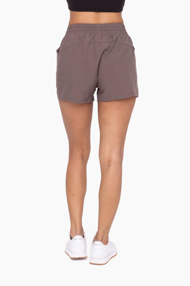Drawstring Pocket Athleisure Shorts