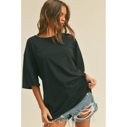 Blank Overfitted Tee: TAN / M