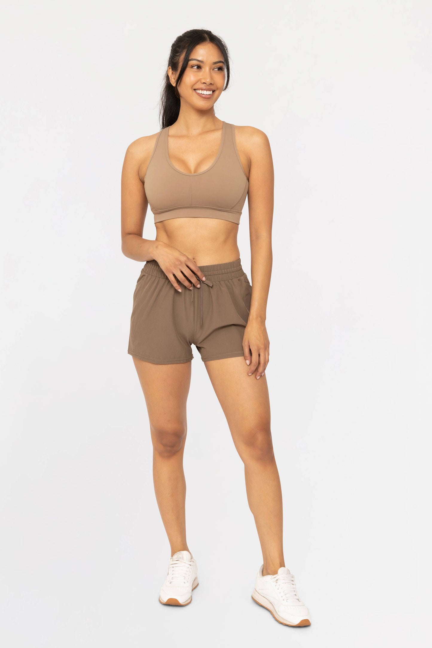 Drawstring Pocket Athleisure Shorts