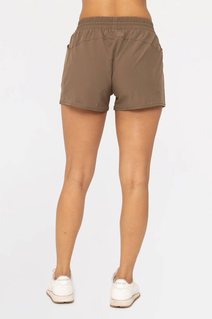 Drawstring Pocket Athleisure Shorts