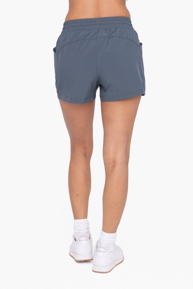 Drawstring Pocket Athleisure Shorts