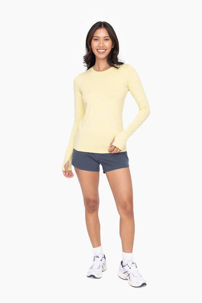 Athleisure Shorts with Curved Hemline