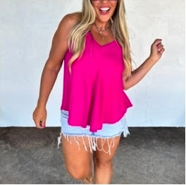 Kingsley Tank Hot Pink