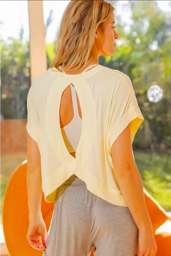 RM Open Back Top Butter