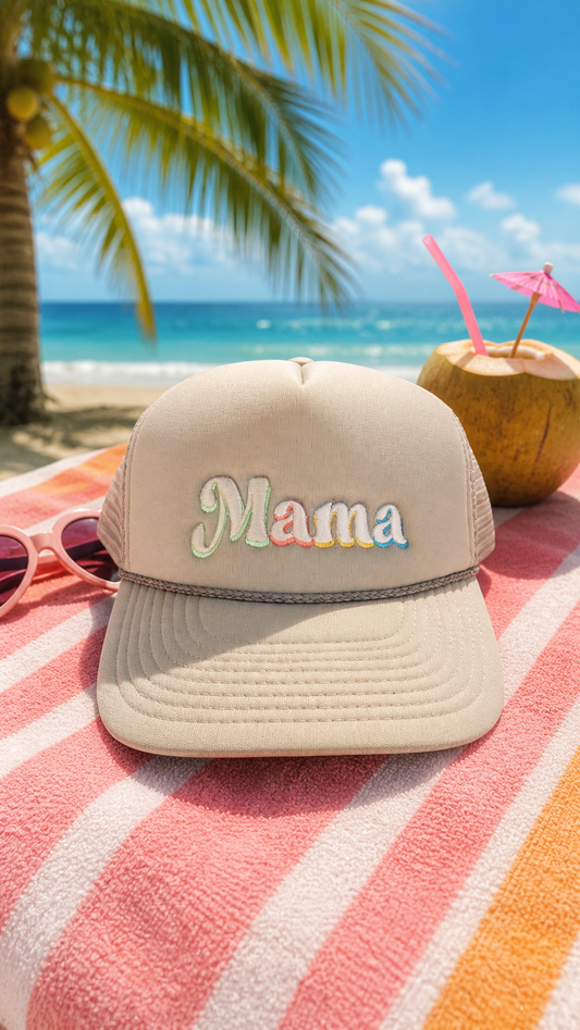 Mama Embroidered Trucker Hat