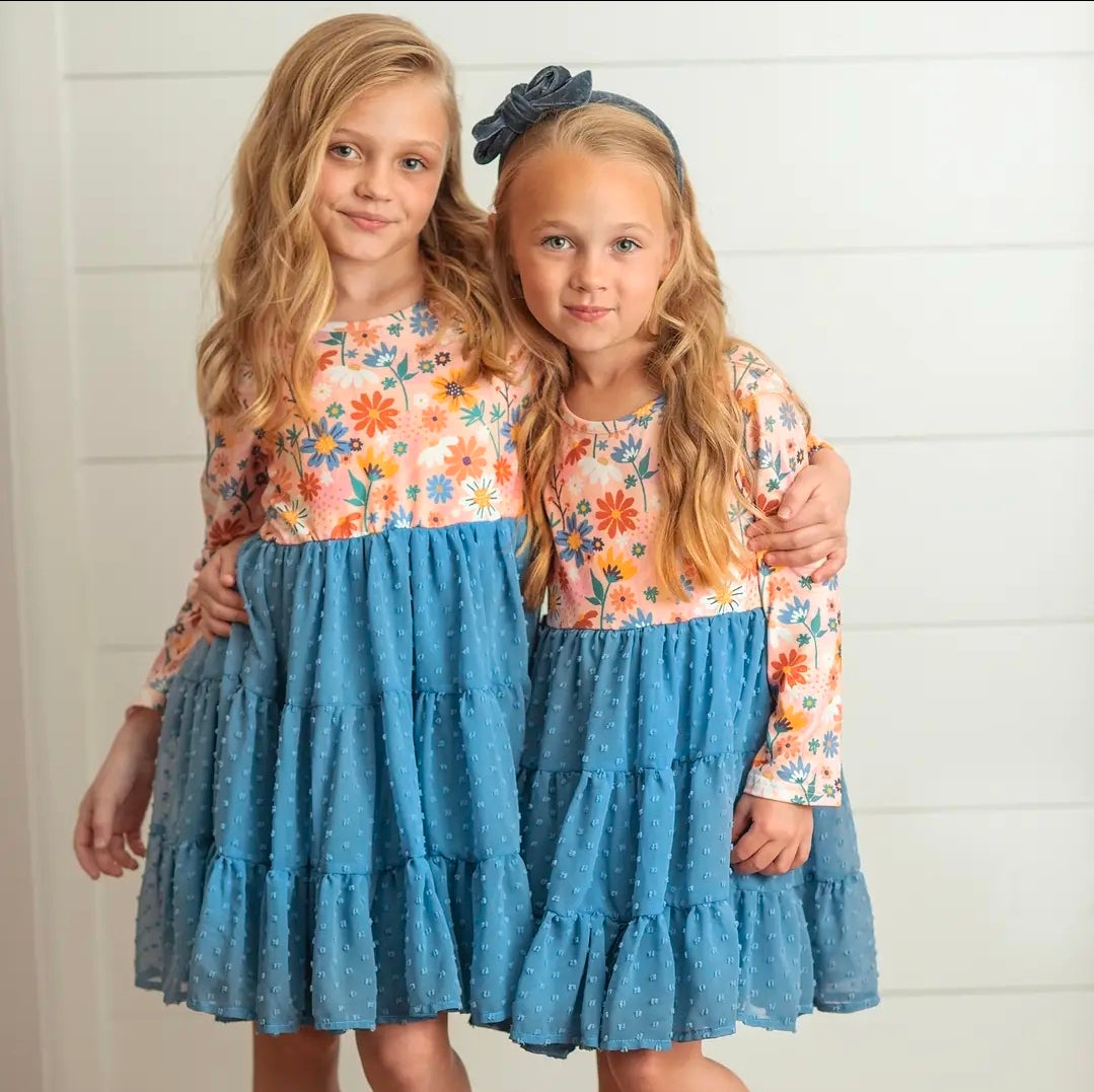 Miranda Floral Swiss Dot Dress
