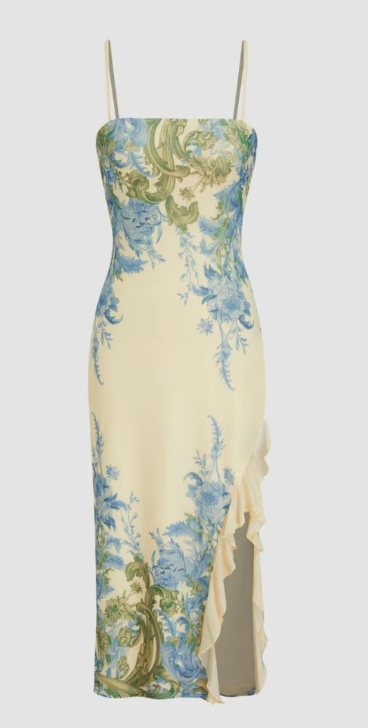 Mabel Floral Split Maxi Dress