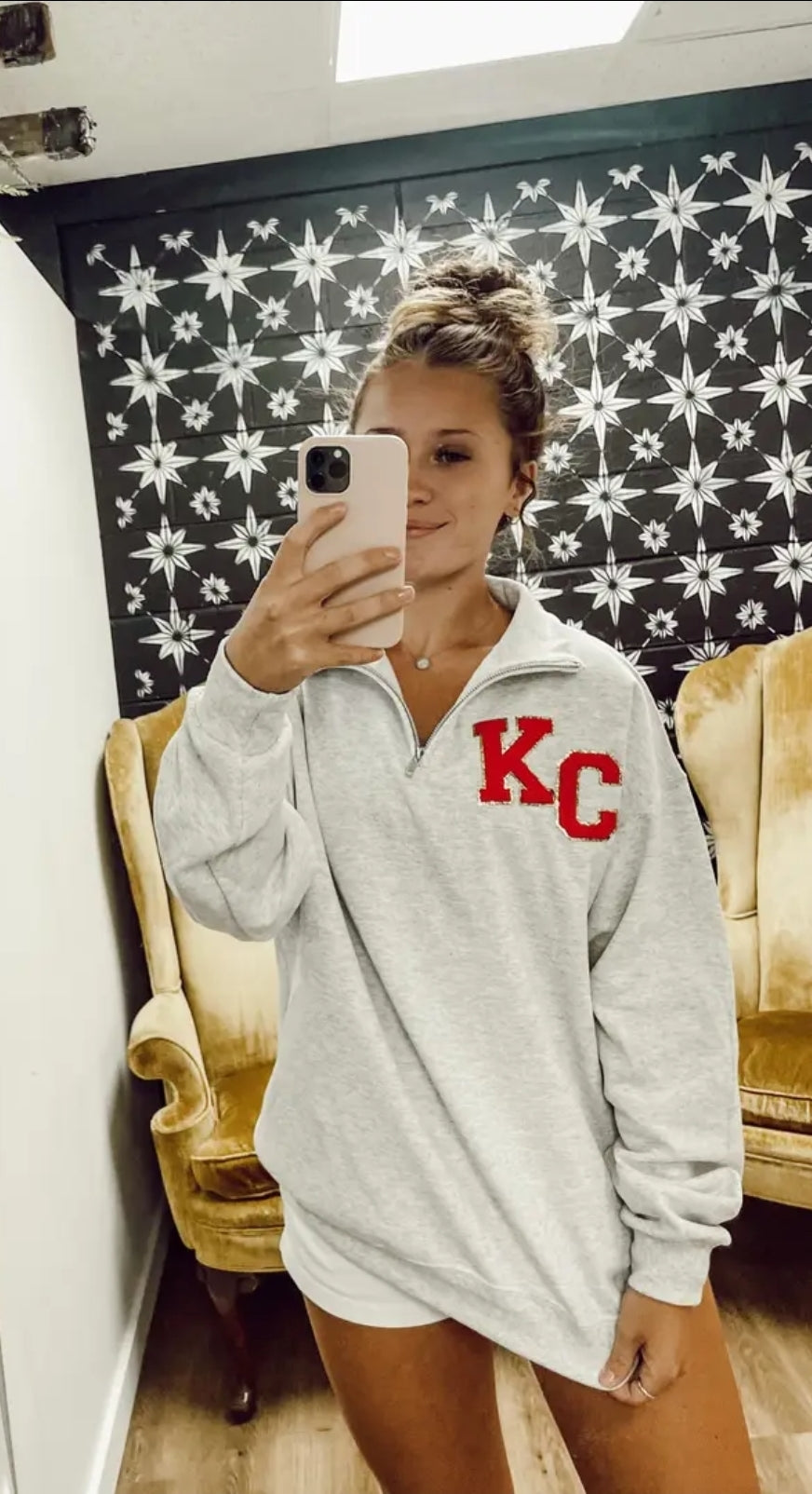 KC Patch 1/4 Zip Pullover