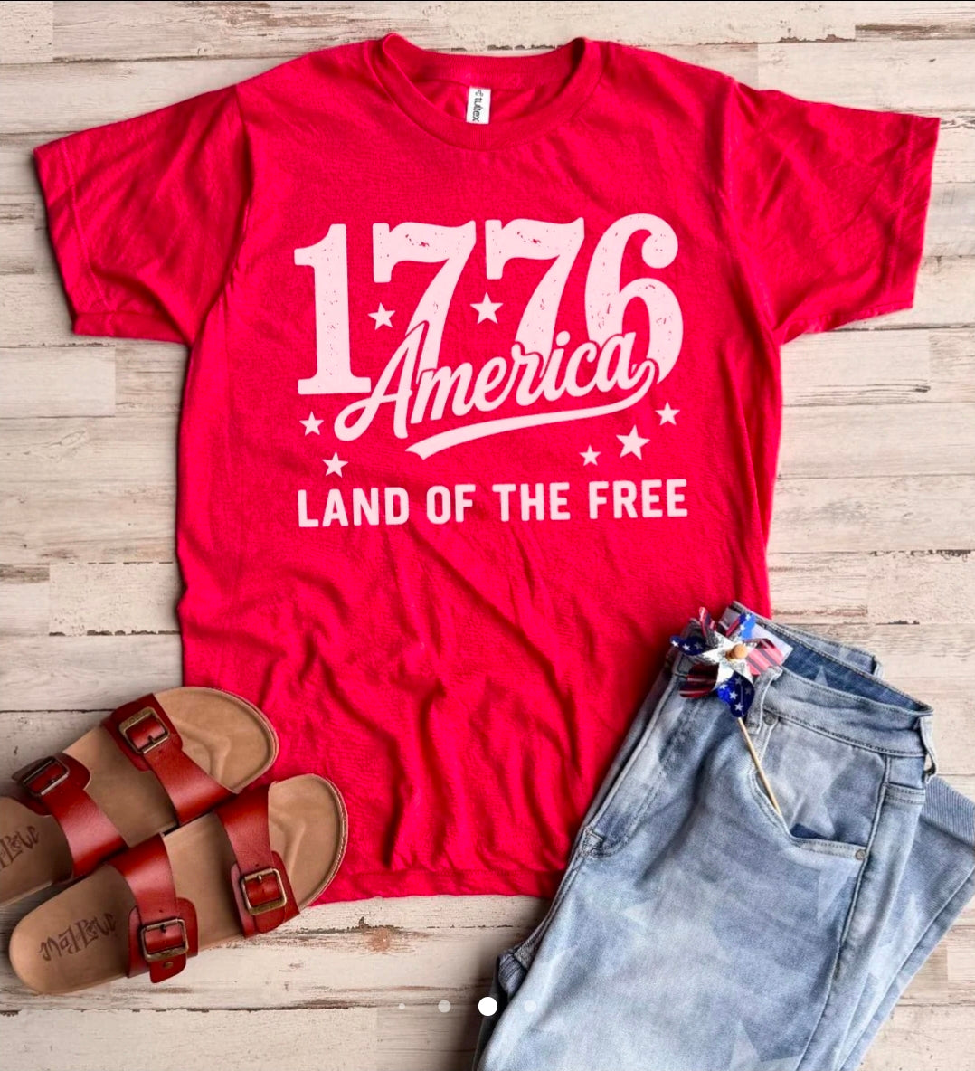 1776 America Tee Red