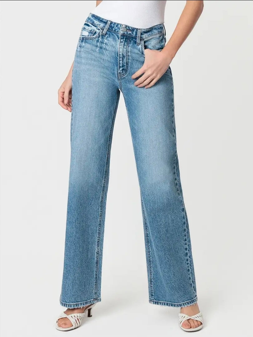 FM Mid Rise Boot Cut Jeans