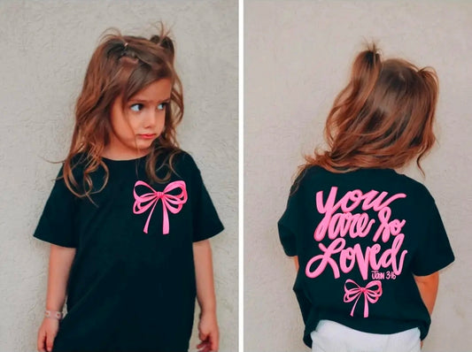 You Are So Loved Black Girl's Tee