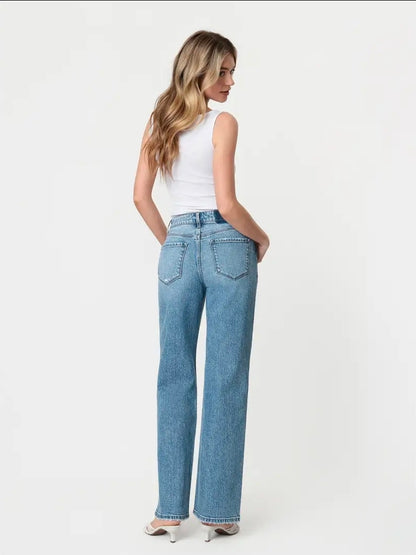 FM Mid Rise Boot Cut Jeans