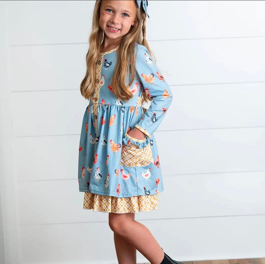 Up with the Chickens Dress