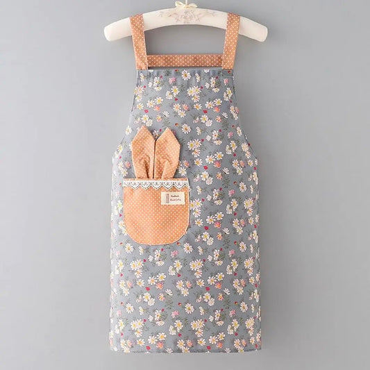 Bunny Love Apron Blue