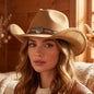 Western Concho Embroidered Strap Hat