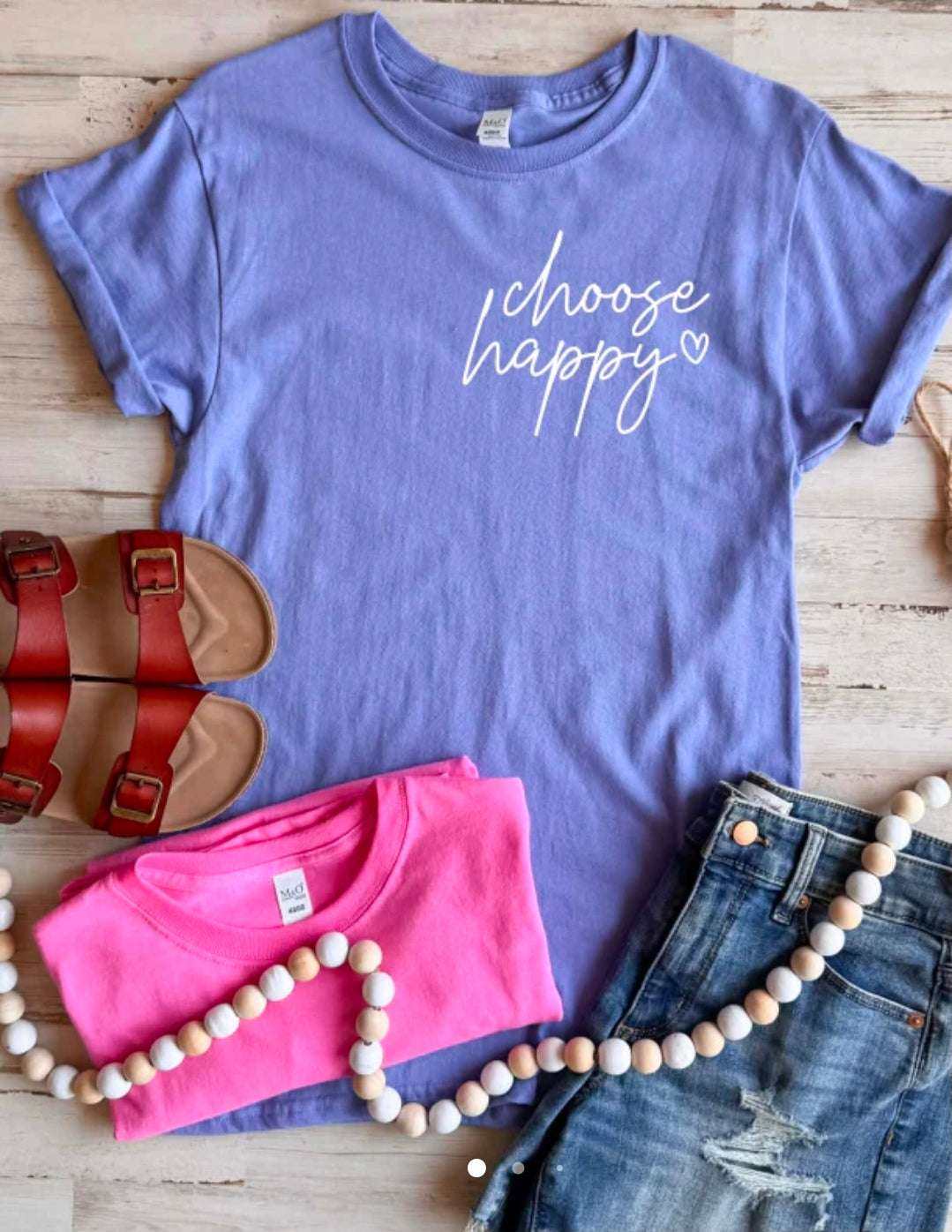 Choose Happy Periwinkle