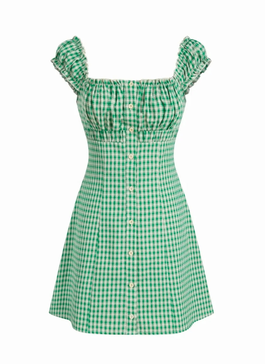 Holly Gingham Mini Dress