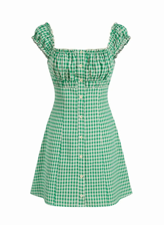 Holly Gingham Mini Dress