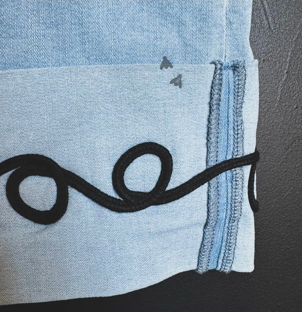 Howdy Hemline Denim Skirt