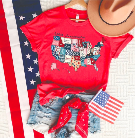 250 Quilt Scrap Tee