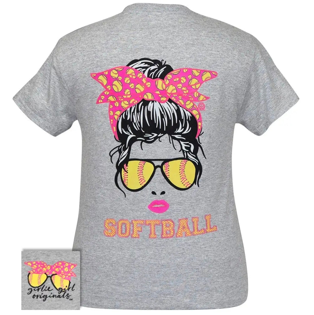 Softball Messy Bun