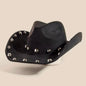 Studded Western Hat Black
