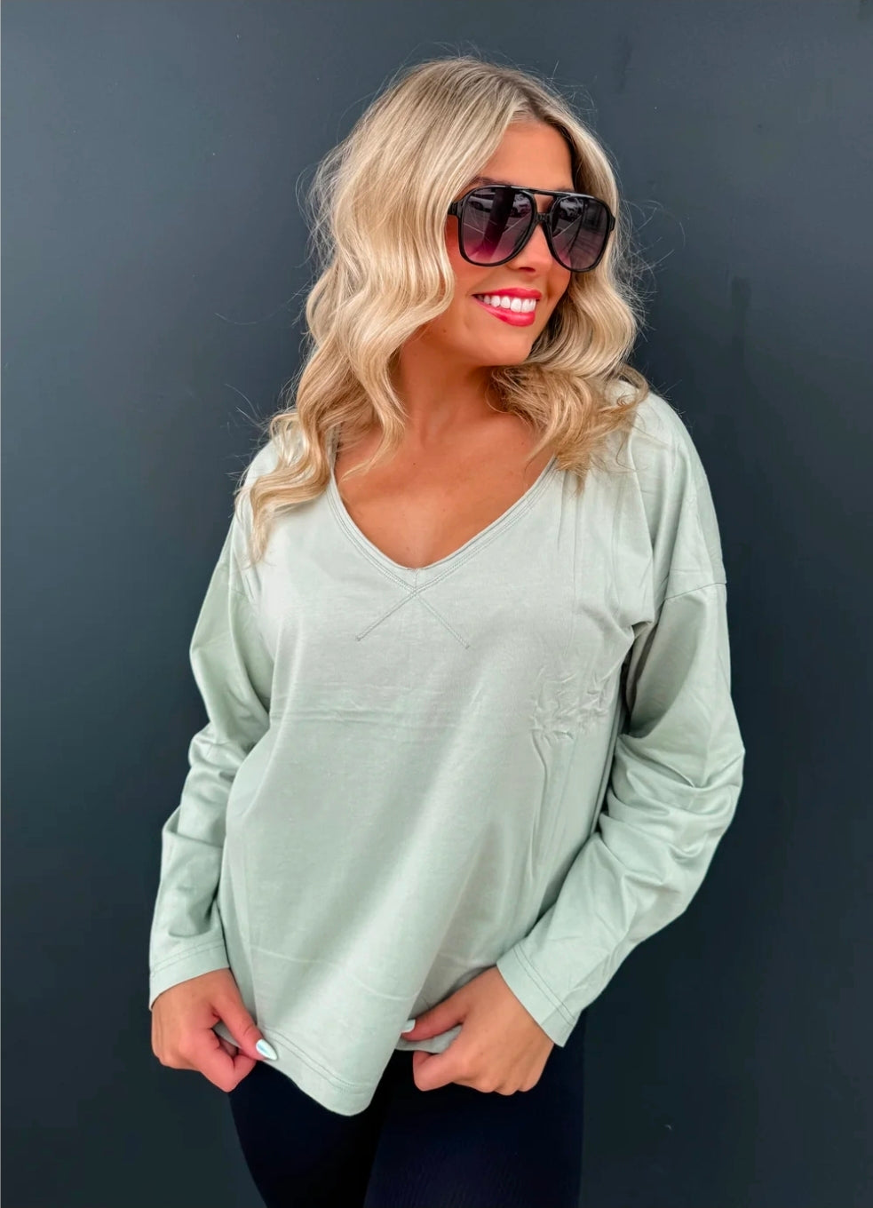 Parker Washed Tee Sage