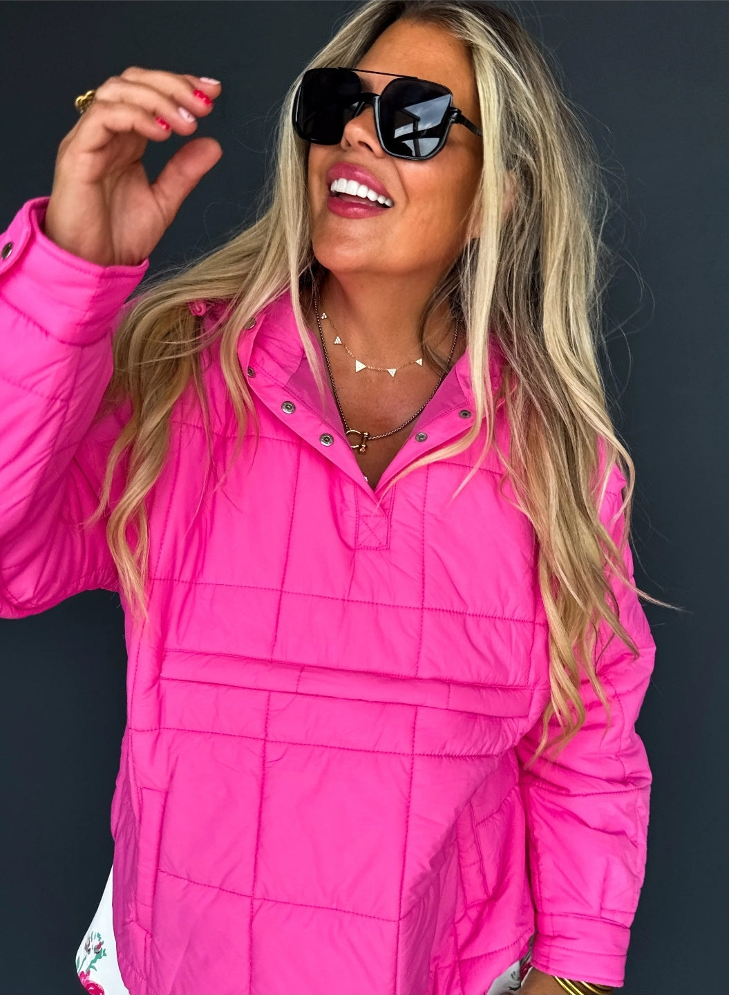 Peyton Puffer Pullover Pink