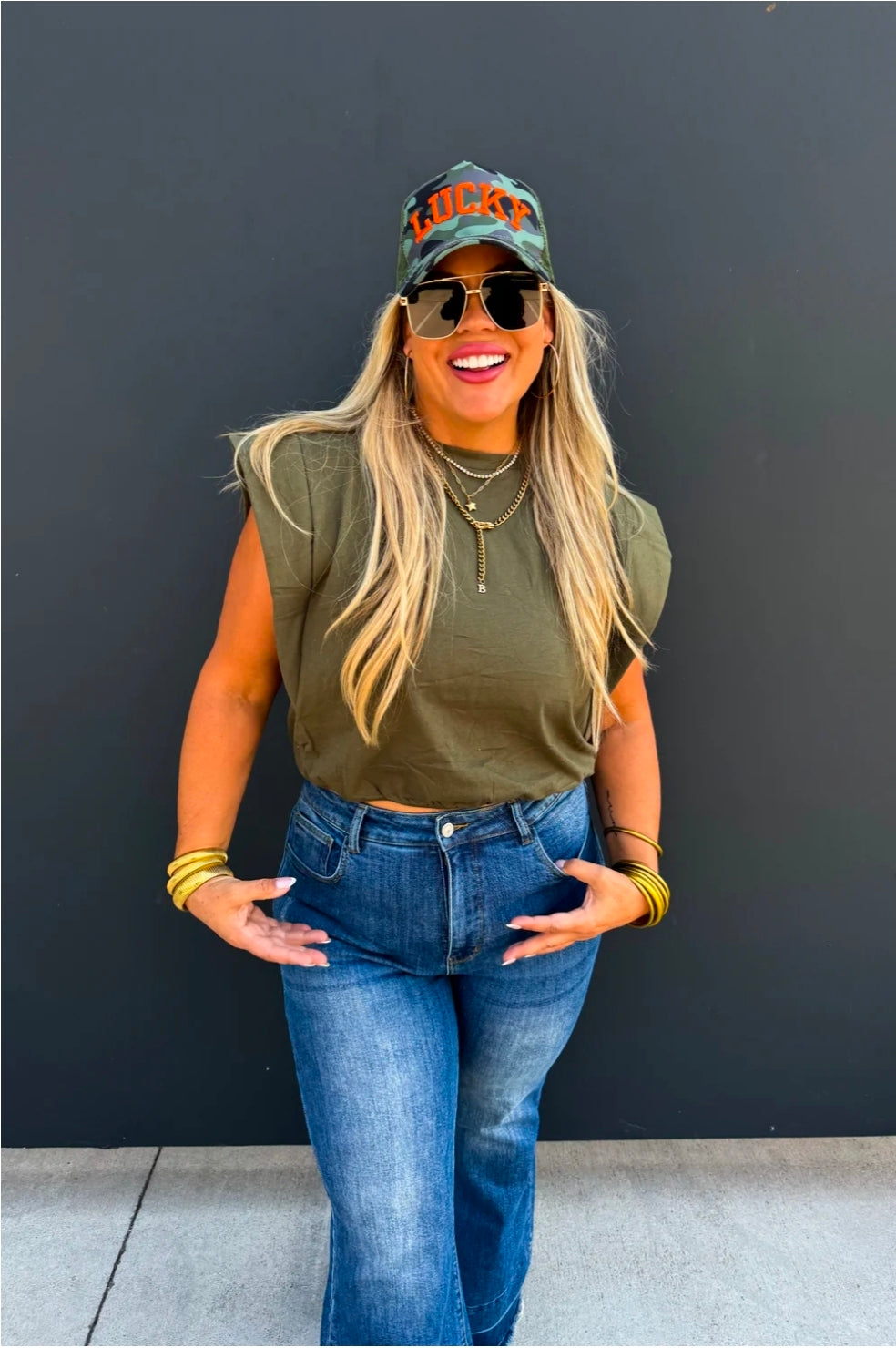 Stevie Capped Sleeve Top