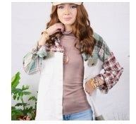 Plaid and Ivory Shacket